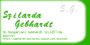 szilarda gebhardt business card